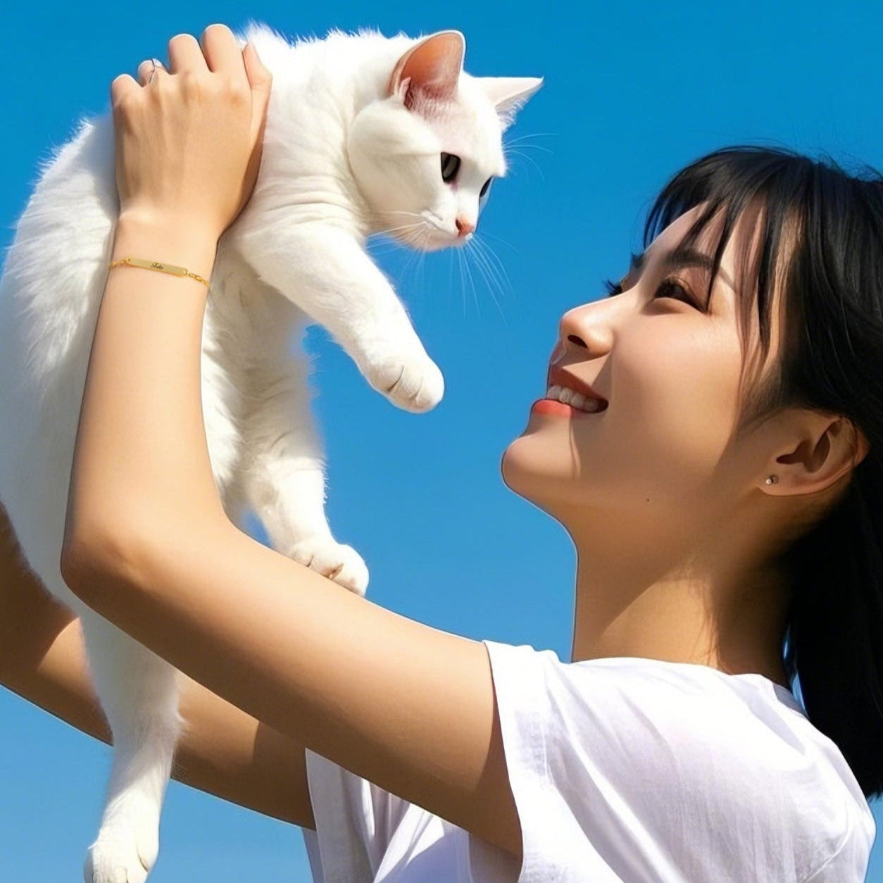 猫猫寺コラボ SV925 シルバージュエリー 名入れオーダーメイドブレスレット ORSL0105