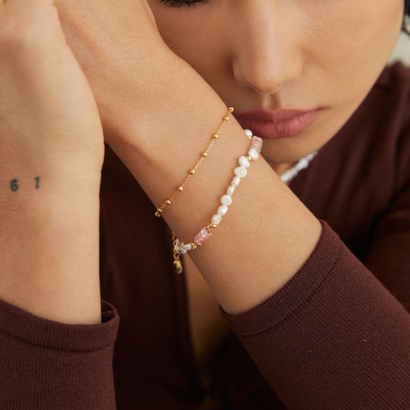 S925 Silver Minimalist French bracelet YS0015