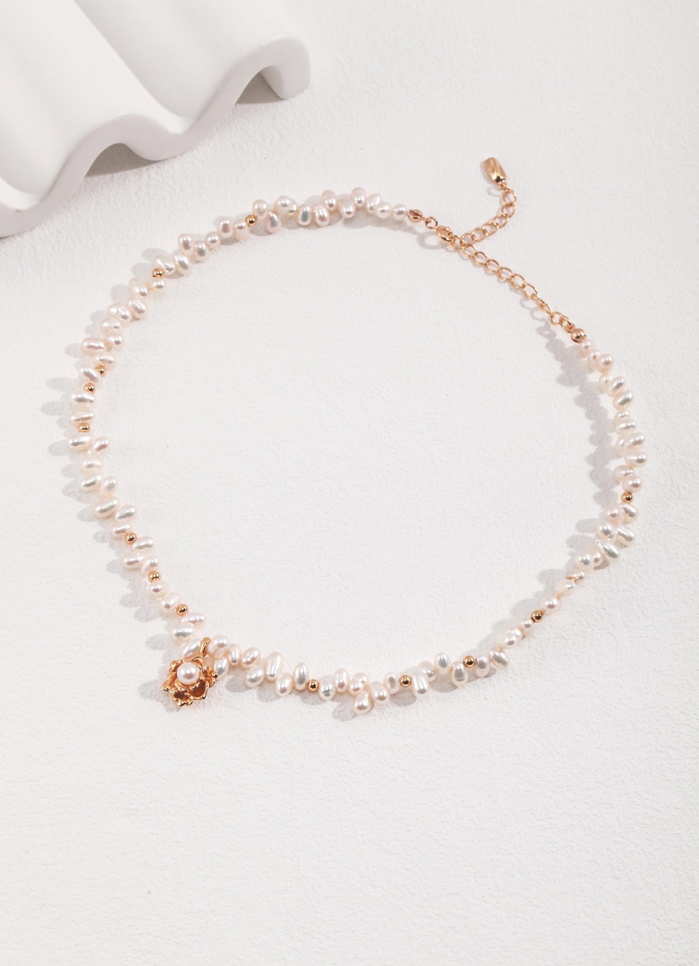 Human Chanel - Natural Baroque stone pearl necklace D0484