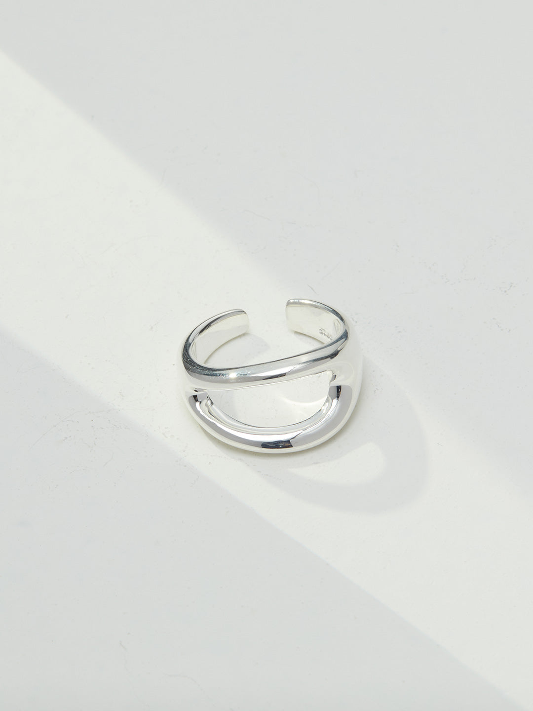 Lava Silver Open Ring J0079-1